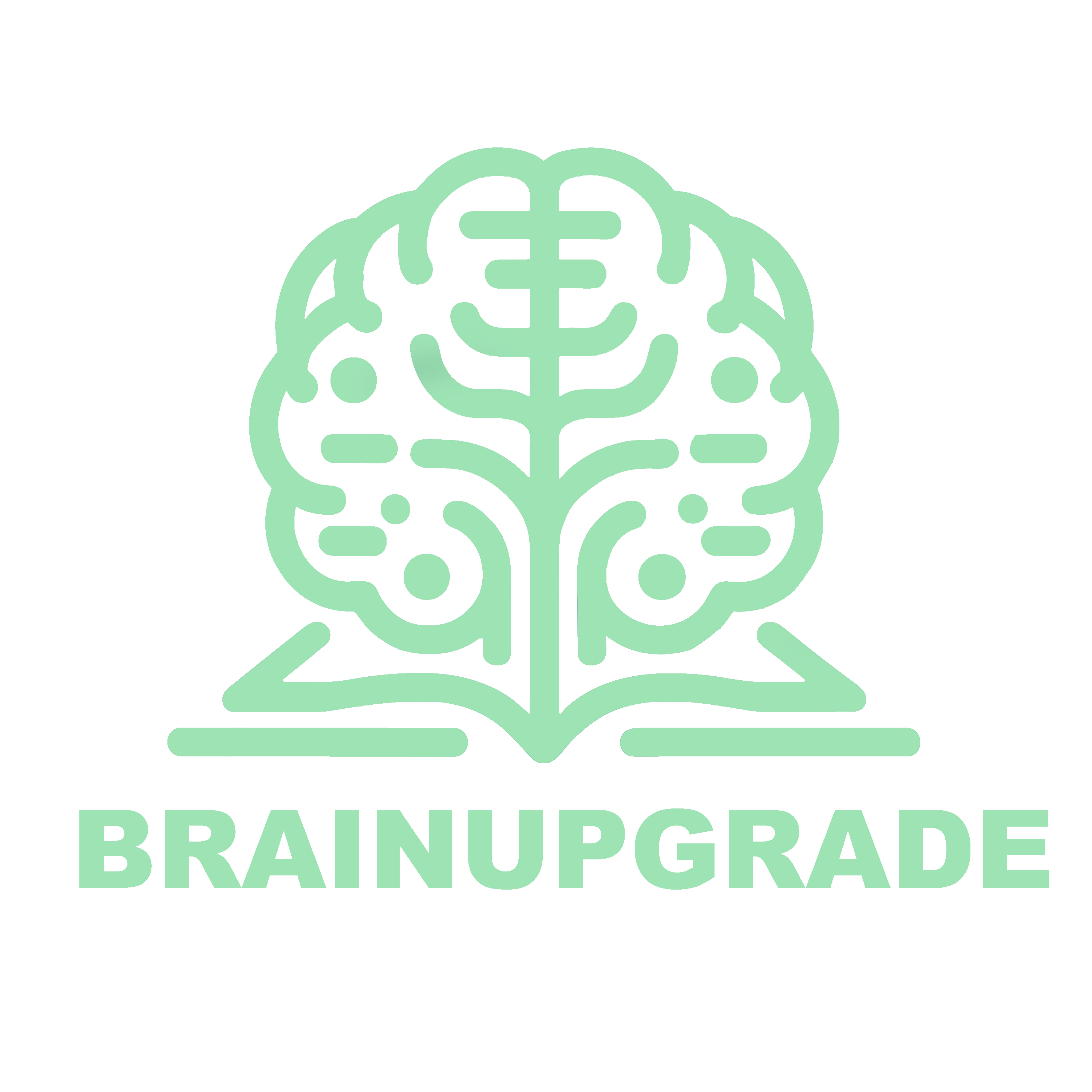 logo brainupgrade text verde realxe